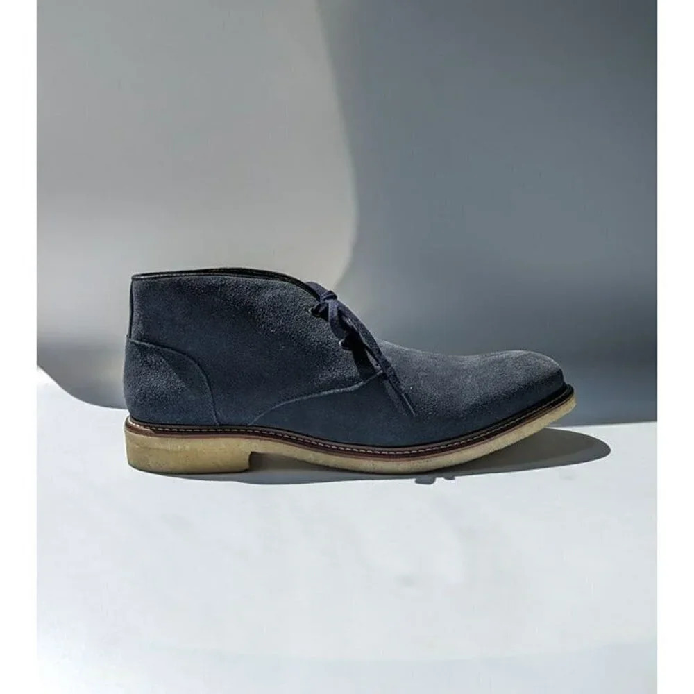 The Men's Store Bloomingdale's Chukka Boot Navy Suede Size 8 (MSRP $180) - Picture 3 of 9